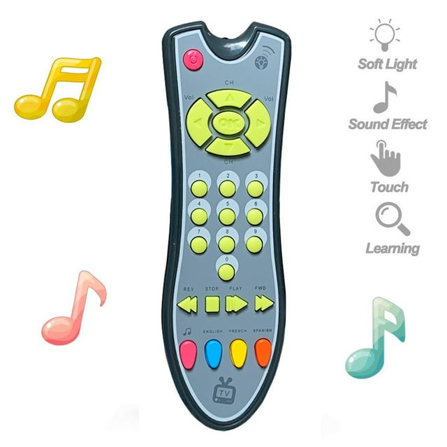 DPTALR Jouet Télécommande Musicale pour Enfants avec Lumière et Son Apprentissage Précoce