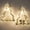 Flowera*2, variant on Floating Shelves for Wall, Set of 2 Macrame Hanging Shelf with Artificial Ivy & LED Lights, Boho Room Decor for Bedroom Living Room