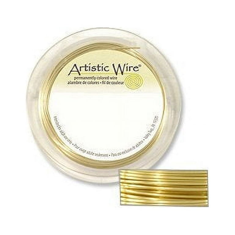 Artistic Wire Jewelry Wire Non-Tarnish Brass 22 Gauge (15 Yards) 