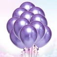 thumbnail image 4 of FELTECHELECTR 50 globos de látex grueso de 25 cm, color metálico, para decoración de fiestas (morado), 4 of 6