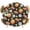 Black, variant on Brown Basketball Football Round Tablecloth 55-60 Inch Round Fitted Table Cloth with Elastic Edge, Ball Watercolor Navy Blue Waterproof Table Cover Protector for Outdoor Picnic Party Dining