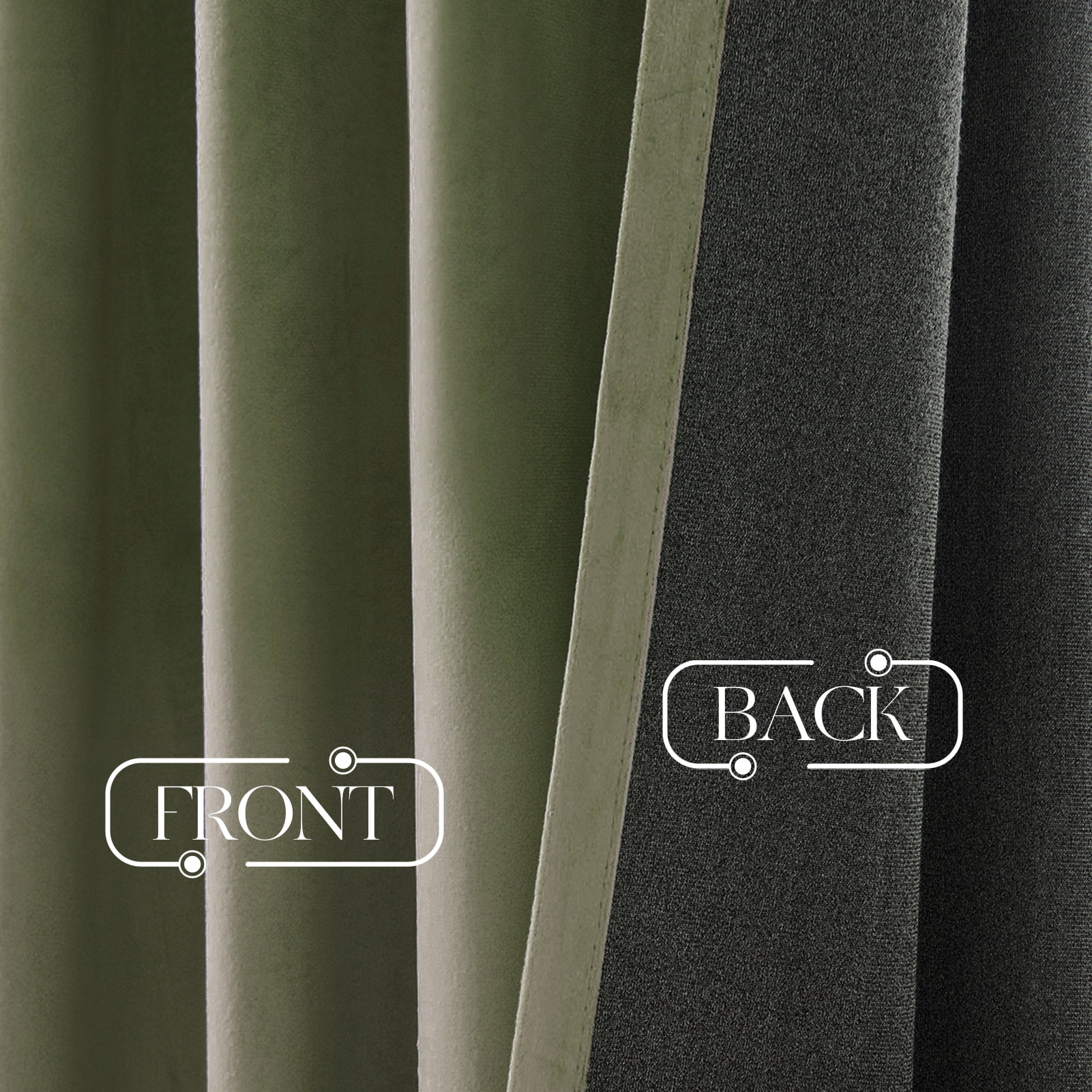 Top Finel Blackout Luxury Velvet Curtain, 84 inches Long Rod Pocket Back Thermal Insulated Noise Reduce Curtains for Living Room Bedroom,Set of 2