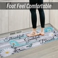 thumbnail image 4 of Farmhouse Kitchen Mats for Floor 2 Piece, Teal Kitchen Rugs and Mats Non-Skid Washable for Sink Floor, Pioneer Woman Teal Kitchen Accessories and Decor Mat, 17"x30"+17"x47", 4 of 5