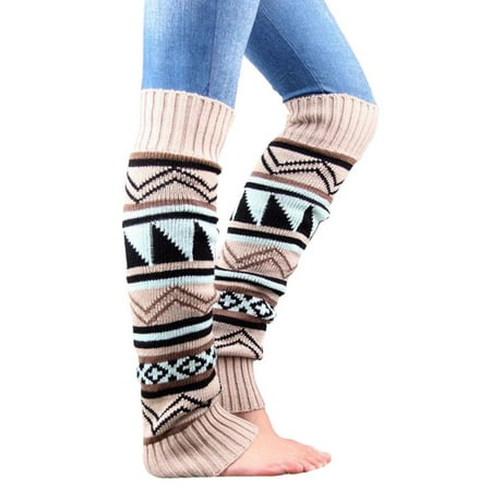 

Famure Knit Thigh High Socks Women s Footless Boho Stockings Warmer Over the Knee Boots Socks Girls Knee High Socks for Winter Warmth