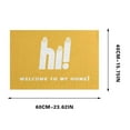 thumbnail image 2 of Yellow Entrance Door Mat Indoor Outdoor Carpet With Durable Pvc Material, Anti Skid Surface And Dust Trap Design For Entryway Hallway Home Decor, 2 of 7