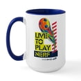thumbnail image 2 of CafePress - Live To Play Nerf Soccer Mugs - 15 oz Ceramic Large White Novelty Mug, 2 of 4