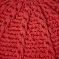 thumbnail image 3 of GDF Studio Agatha Modern Knitted Cotton Round Pouf, Red, 3 of 5