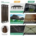 thumbnail image 5 of COBIZI Heavy Duty 10x30 Party Tent,Commercial pop up Canopy for Parties,Waterproof Gazebos, 8 Sidewalls,Waterproof UPF50+,Black, 5 of 6