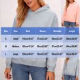 thumbnail image 3 of Ltctricy Hoodies for Women Soft Casual Long Sleeve Embroidered Hooded Sweatshirts Pullover Sweater Tops with Pockets(Gray,Medium), 3 of 7