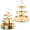 Gold, variant on 3 Tier Stainless Steel Cupcake Stand, Gold Metal Serving Tray Cake Holder Cake Display Stand for Holiday Dessert Table Decorations Birthday Party Wedding