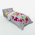 thumbnail image 2 of Ambesonne Butterfly Bedding Set 3 Pcs, Butterfly Heart Love, Twin, Multicolor, 2 of 2