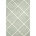 thumbnail image 5 of SAFAVIEH Chatham Isaac Geometric Diamonds Wool Area Rug, Grey/Ivory, 6' x 9', 5 of 9