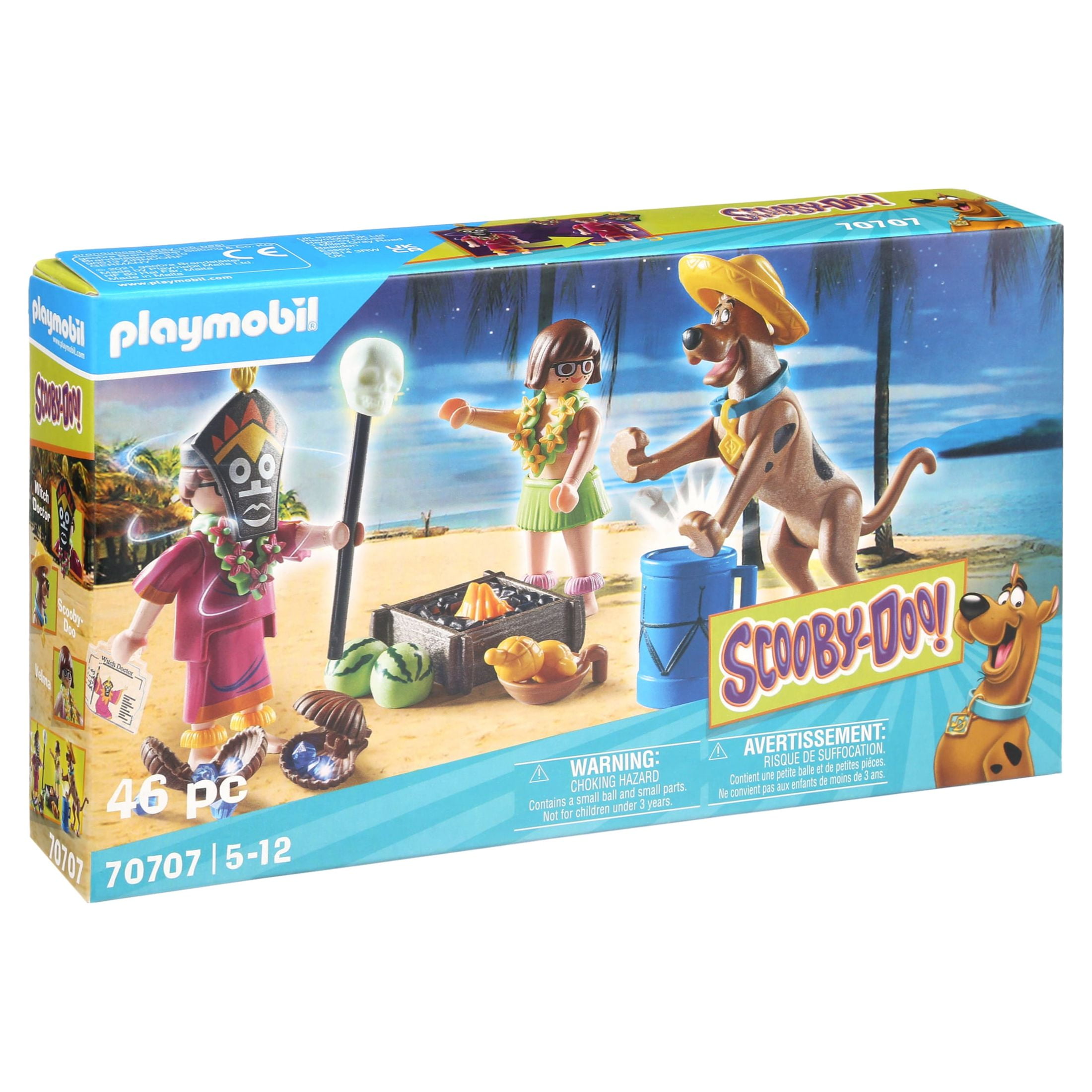 (2 pack) PLAYMOBIL SCOOBY-DOO! Adventure with Witch Doctor
