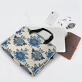 thumbnail image 5 of 16" Laptop Briefcase for Work Travel Laptop Shoulder Bag Carrying Handbag Laptop Case Elegant Blue Flowers Pattern, 5 of 8