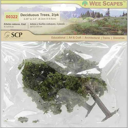 Architectural Model Supply - Wee Scapes Architectural Model Deciduous Trees 3-Pack
