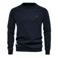 thumbnail image 2 of Zedker Men's Long Sleeve Shirts Regular Fit Solid Workout Pullover Tops Casual Crewneck Cotton Lightweight Sweatshirt for Men, 2 of 9