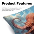thumbnail image 2 of Octopus Elegant Velvet Bed Pillow Covers Set - Decorative Pillows with Unique Patterns, Chair Pillow Covers - 16x16, 18x18, 20x20 inches for Any Occasion - Set of 2 Items, 2 of 6
