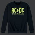 thumbnail image 2 of ACDC - Glow In The Dark - Back In Black - Men's Crew Neck Fleece Pullover, 2 of 5