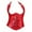 Red, variant on WMTBSRSW Women's Steel Boned Vintage Corset Steampunk Gothic Bustier Waist Cincher Vest Faux Leather Shapewear