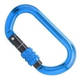 thumbnail image 1 of Locking Carabiner, O Type High Loaded Capacity Rock Mountaineer Carabiner  For Mountaineering Blue, 1 of 8