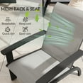 thumbnail image 4 of Outsunny Chaise Adirondack Chaise Muskoka en Aluminium avec Siège en Maille, 4 of 10
