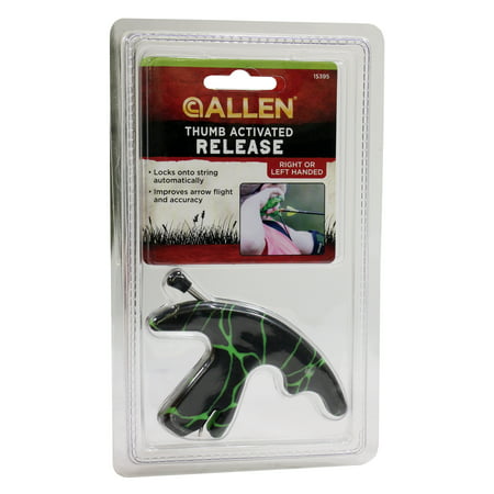 Thumb Activated Archery Release Black/Green by Allen (Best Archery Wrist Release)