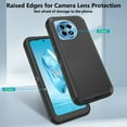 thumbnail image 5 of Asuwish Compatible with OnePlus 12R 5G/Ace 3 2024 Phone Case Hybrid Rugged Shockproof Hard Protective Drop Proof Full Body Heavy Duty Mobile Cell Cover for One+ 12 R R12 Ace3 Women Men Black, 5 of 8