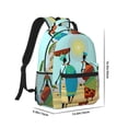 thumbnail image 2 of Yiaed African Women Print School Backpack College Backpack Daypacks for Students High School Spacious and Durable Daypack for Work and Travel-One Size, 2 of 6