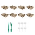thumbnail image 2 of 8Pcs Seed Starter Trays One-off Seedling Box Garden Plant Germination Nutrient Pots with Labels, 2 of 10