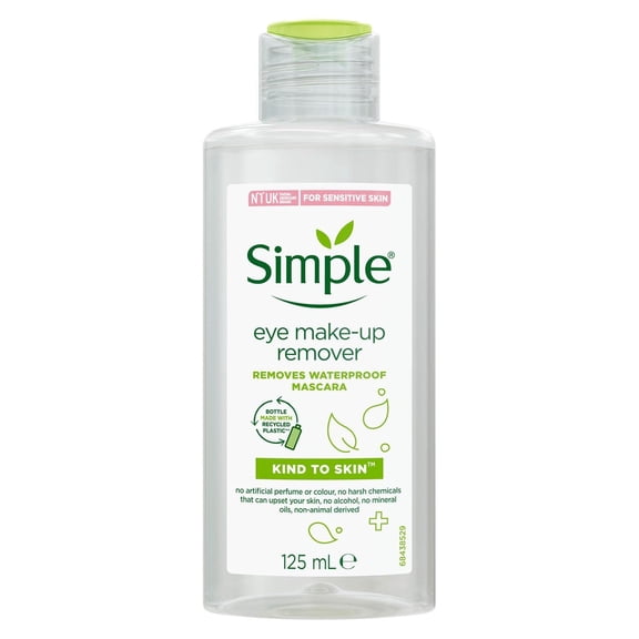 Simple Eye Make Up Remover with Vitamin Goodness 125ml - UK