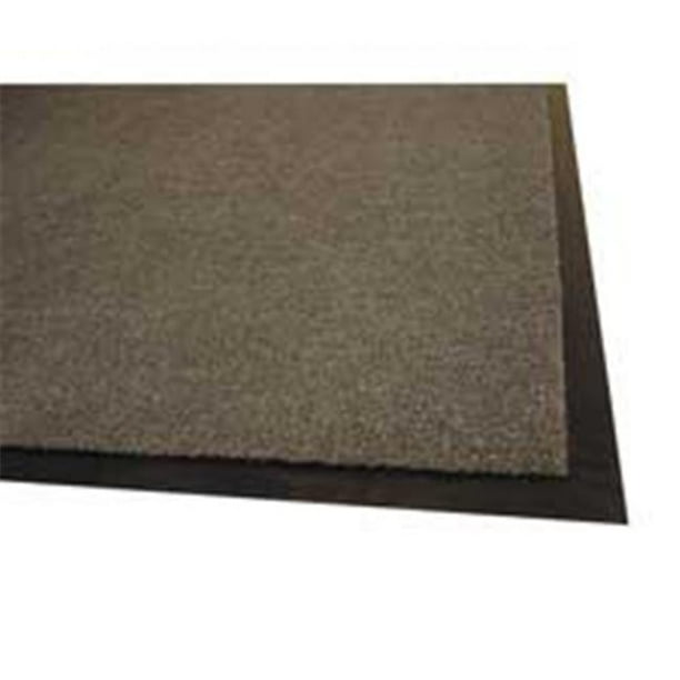 Indoor Mat Moisture Absorbent Vinyl Back 3ft.x5ft. Charcoal