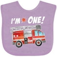 thumbnail image 3 of Inktastic I'm 1 Fire Truck 1st Birthday Boys or Girls Baby Bib, 3 of 4