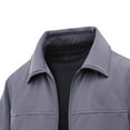 thumbnail image 3 of Veste de Randonnée à Manches Longues Épaisse pour Hommes avec Poches Zippées et Col à Revers, 3 of 7
