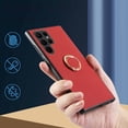 thumbnail image 2 of TECH CIRCLE Compatible with Samsung Galaxy S22 Ultra Case,PU Leather and TPU Ultra Slim With Shockprood Kickstand Cover for Samsung Galaxy S22 Ultra 6.8 inch.Red, 2 of 5