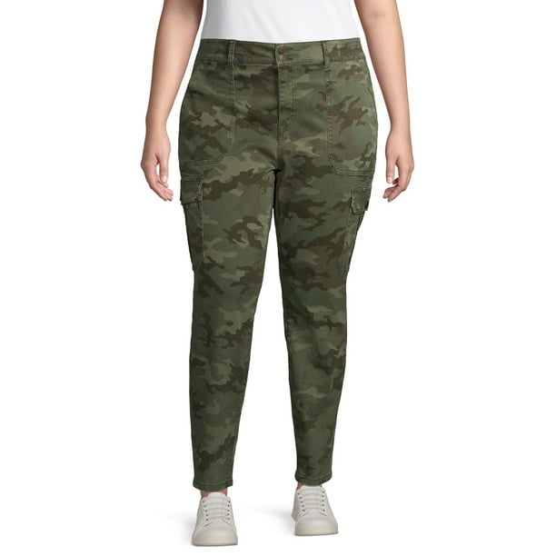 plus size skinny cargo pants