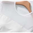 thumbnail image 5 of Qulqfy Tank Tops for Women with Built in Bra Sleeveless White Casual Crew Neck Sheer Tunic Mesh Summer Tops L, 5 of 9
