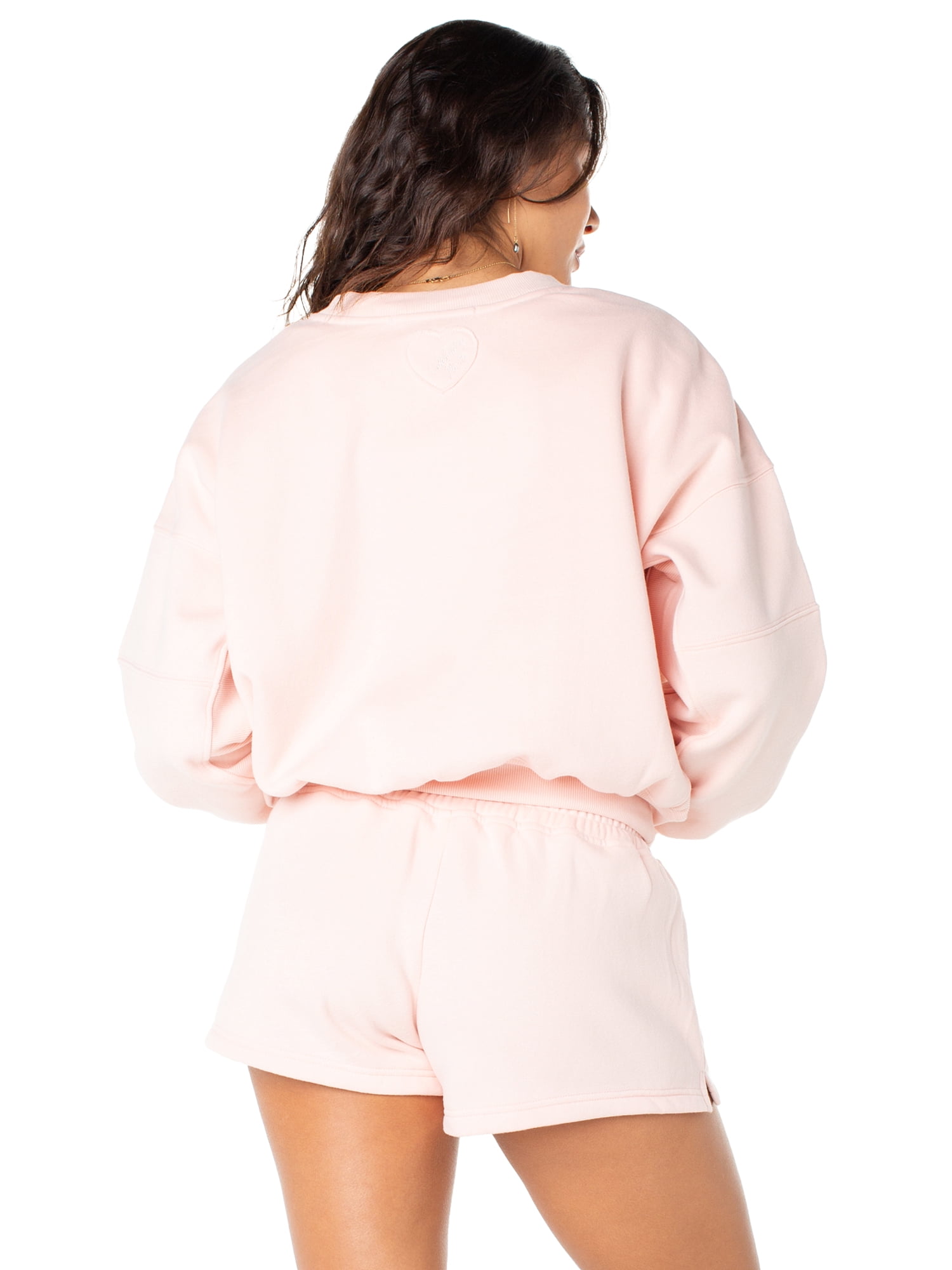 Celebrity Pink Women's and Women's Plus Oversized Boyfriend Sweatshirt, Sizes XS-4X