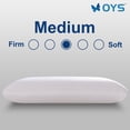 thumbnail image 3 of OYS Talalay Natural Latex Pillows for Sleeping Neck Pain Relief with Organic Removable Tencel Cover（Standard，23.5" x 15.7" x 5.5"，Medium Firmness）, 3 of 7