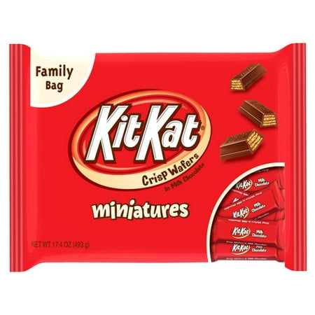 034000225095 UPC - Hershey's, Kit Kat, Miniatures, Family Size 