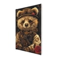 thumbnail image 2 of 8x12 inch Rose Steampunk Bear Canvas Art Painting,Children'S Room,Lounge,Bedroom,Study Wall Art Decor Posters & Prints,For Steampunk & Bear Lovers Gifts,For Cafes,Restaurant,Florists,Hotels, 2 of 6