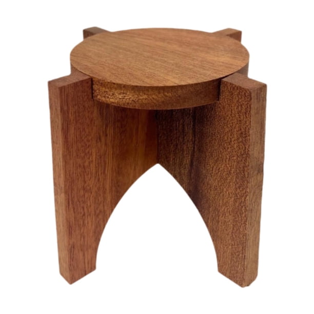 Pantalones de madera de plantador de macetas, soporte de bote de escritorio resistente multifuncional, soporte de maceta de plantas pequeñas para el
