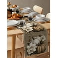 thumbnail image 6 of Vintage Pumpkins Fall Table Runner 48 Inches, Thanksgiving Botanical Floral Retro Bed Runner Dresser Scarves Tabletop for Indoor Outdoor Parties/Ceremony/Banquet, 13" x 48", 6 of 8