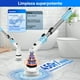 thumbnail image 4 of Cepillo Eléctrico TASVAC IPX5 Resistente al Agua - Mango Largo + 5 Cabezas Intercambiables para Limpieza Profunda en Baño: Azulejos, Pisos y Bañeras, 4 of 9