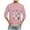 Pink, variant on Kaemgyyd Mens Shirts Soft Comfy Crew Neck 3/4 Sleeve Workout Athletic Tops Valentine's Day Shirts for Men Big and Tall