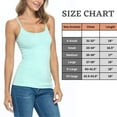 thumbnail image 6 of ACTIVE UNIFORMS Women's Soft and Breathable Cotton Stretch Camisole with Adjustable Strap Tank Top (Aqua, X-Small), 6 of 6