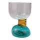 thumbnail image 4 of Vasos de vidrio de borosilicato de colores Vasos de agua Tazas de vidrio para leche, frutas y base azul, 4 of 7