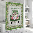 thumbnail image 6 of Spring Easter Shower Curtain, Waterproof Shower Curtains for Bathroom, Easter Eggs Bunny Truck Botanical Wooden Washable Fabric Bathtub Curtain Set Bath Decor with 12 Hooks Long 72"x84", 6 of 8