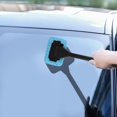 thumbnail image 4 of 2/1pcs Car Windshield Cleaning Tool, Window Cleaning Brush Kit Wiper Microfiber Long Handle Cleaning Wipe Tool, Reusable Microfiber Pads, 4 of 8