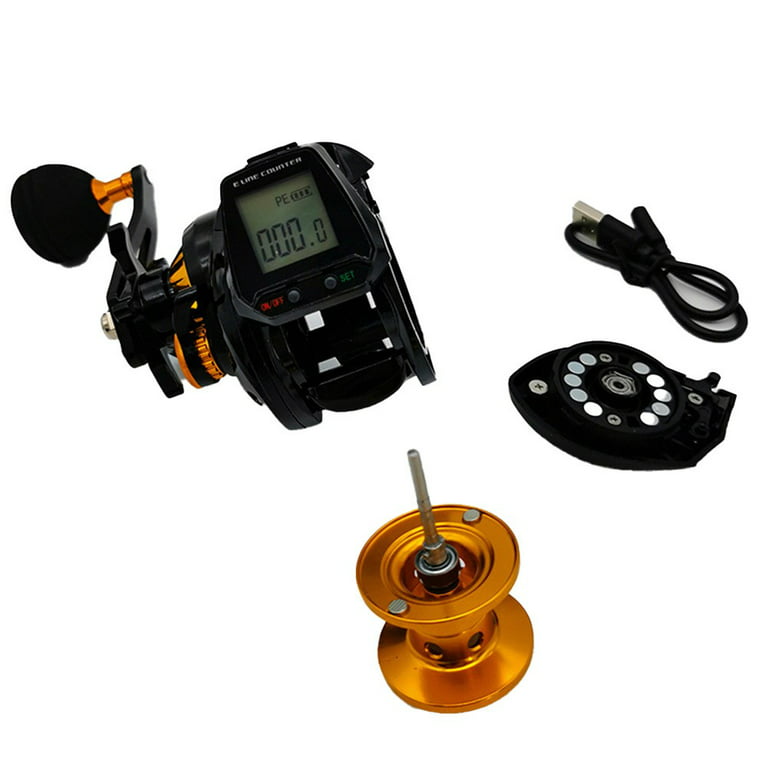 6.3:1 Digital Fishing Baitcasting Reel with Accurate Line Counter