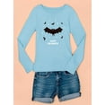 thumbnail image 3 of Cute Happy Halloween Bats Long Sleeve Toddler -Image by Shutterstock,  4 Toddler, 3 of 4